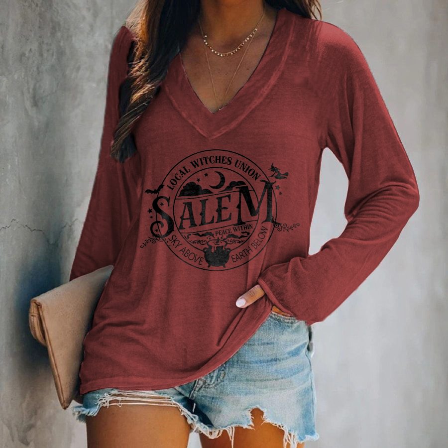 Local Witches Union Printed Casual T-shirt