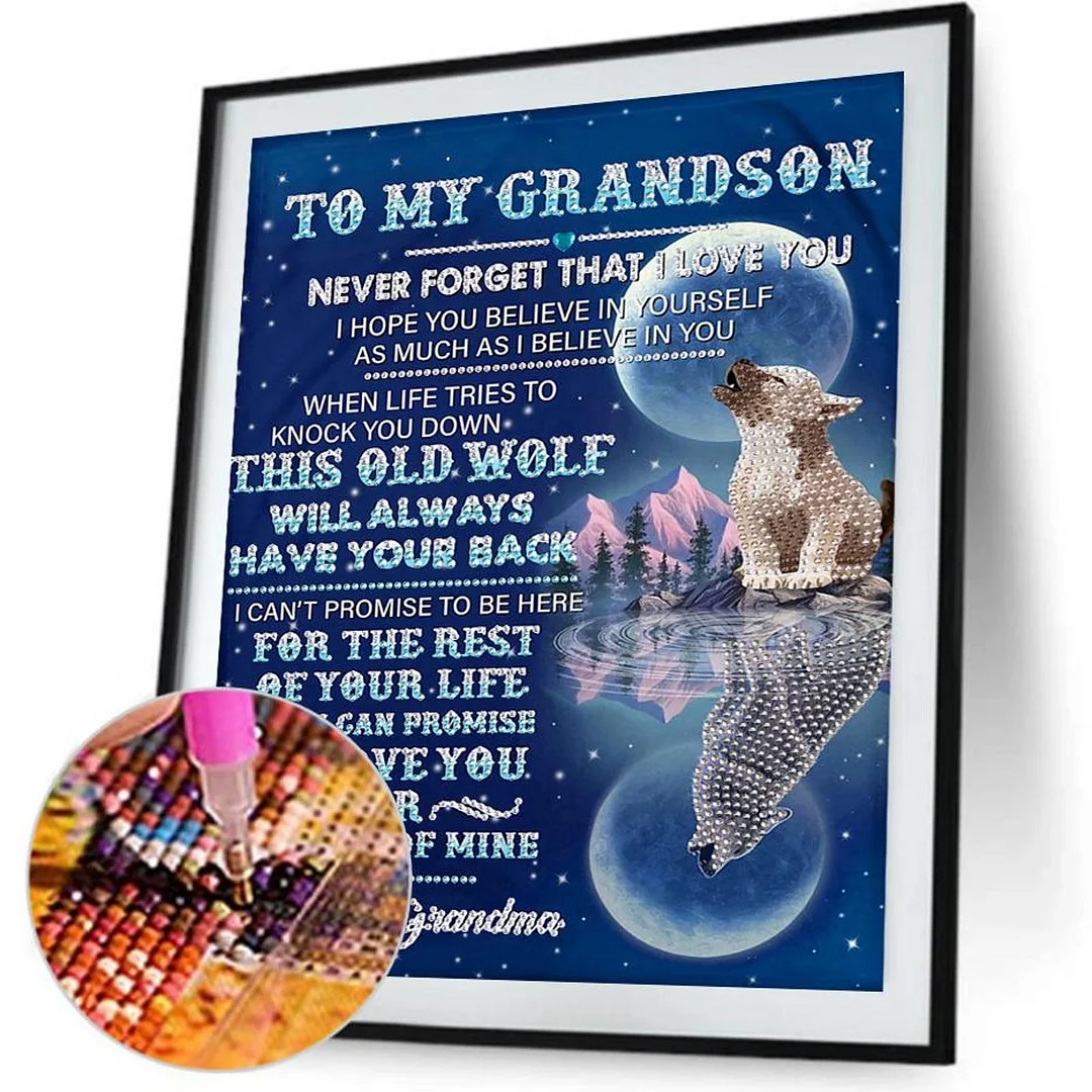 Diamond Painting 5D DIY Full Special Shape Drill English Letters Poster Kit