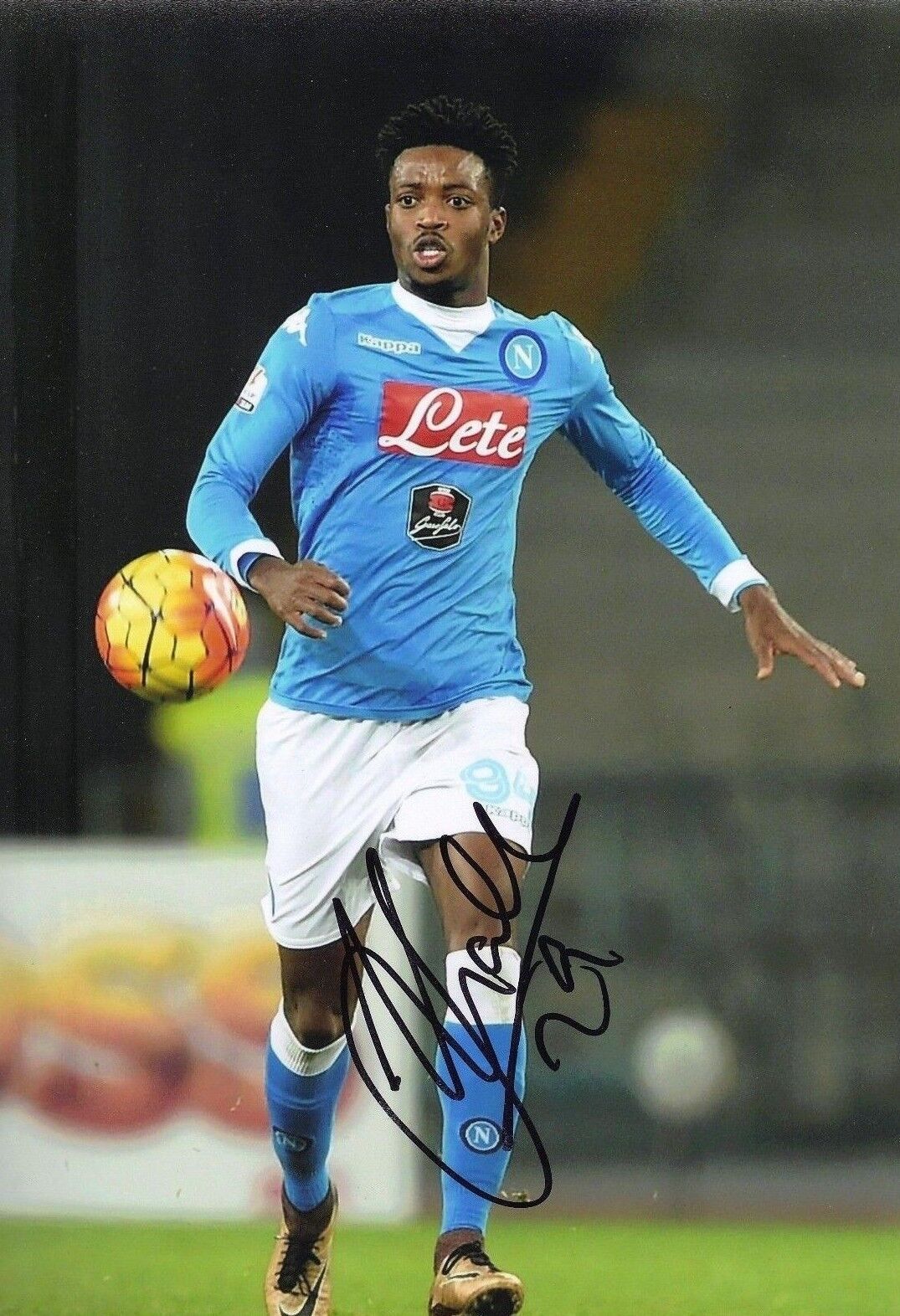 Nathaniel Chalobah Genuine Hand Signed 12X8 Photo Poster painting S.S.C. Napoli Autograph (1952)