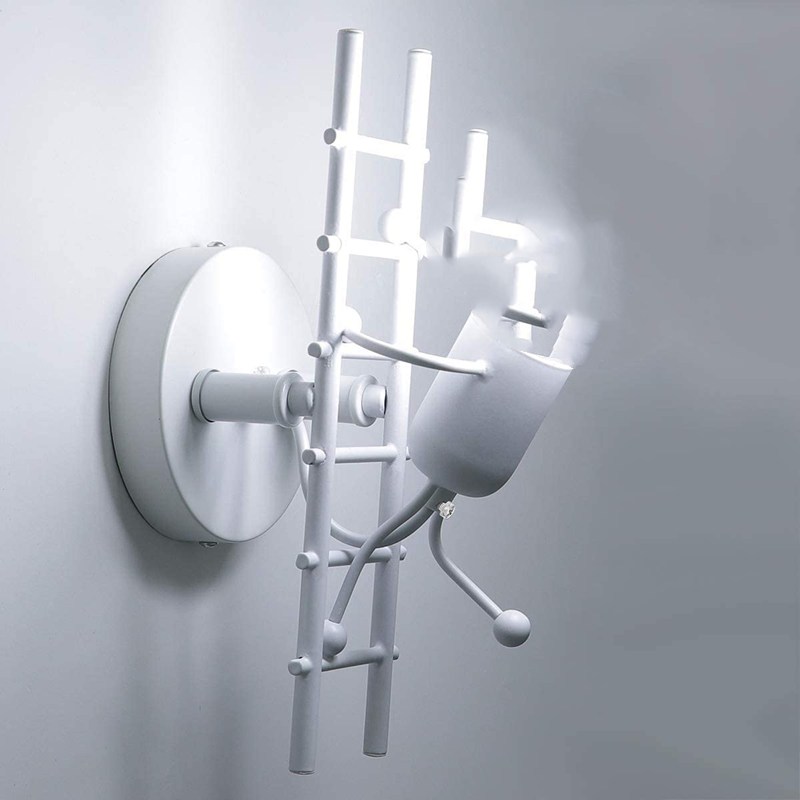 

Wrought Iron Staircase Cartoon Villain Wall, White, 501 Original