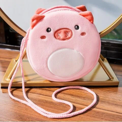 FUDEAM Soft Plush Unicorn Rabbit Cartoon Children Coin Purse Cute Animal Zipper Kid Shoulder Bag Girl Messenger Bag Mini Handbag