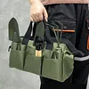9-Piece Oxford Cloth Work Apron with Multiple Pockets Garden Tool Storage Apron for Gardening in Flower Beds Vegetable Patches