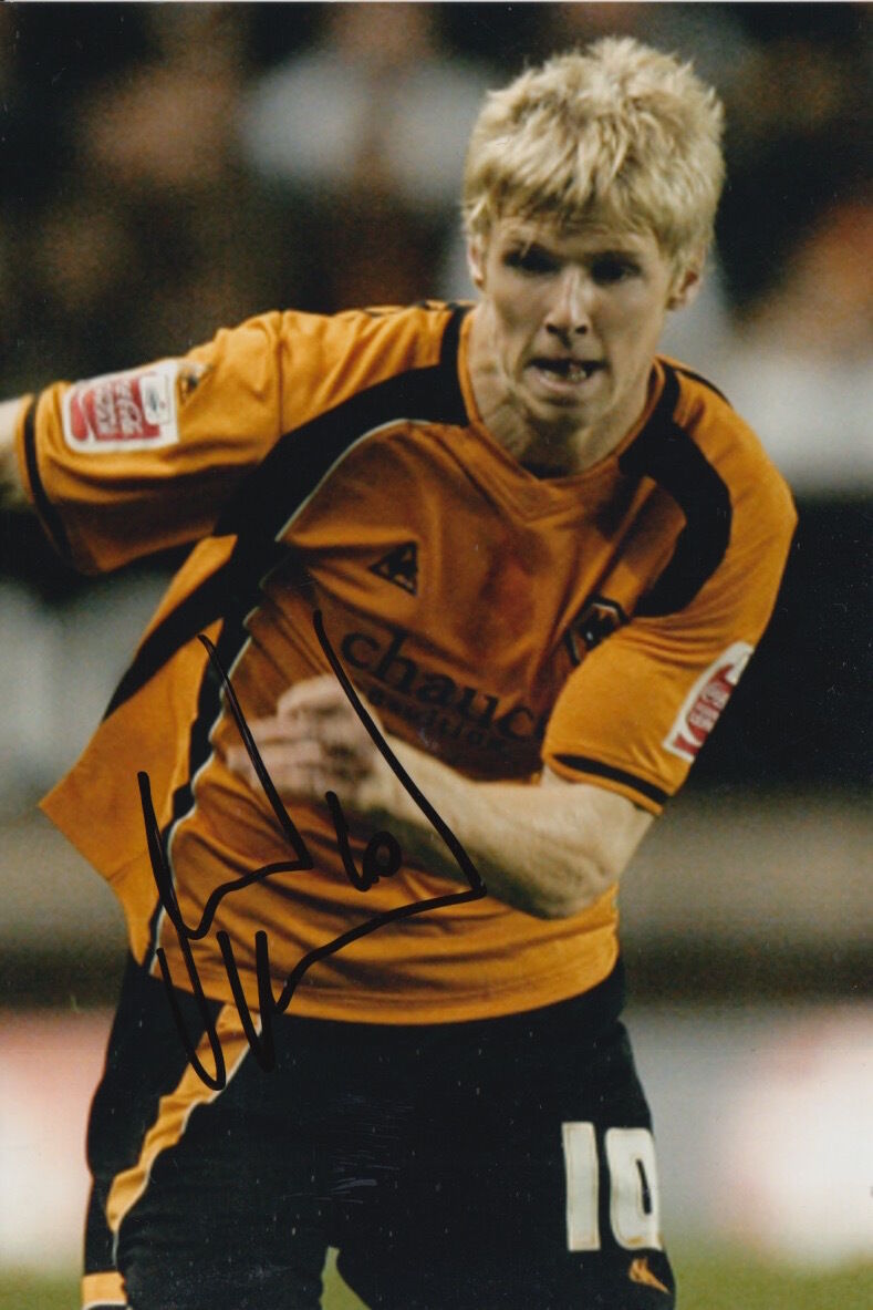 WOLVES HAND SIGNED ANDY KEOGH 6X4 Photo Poster painting 1.