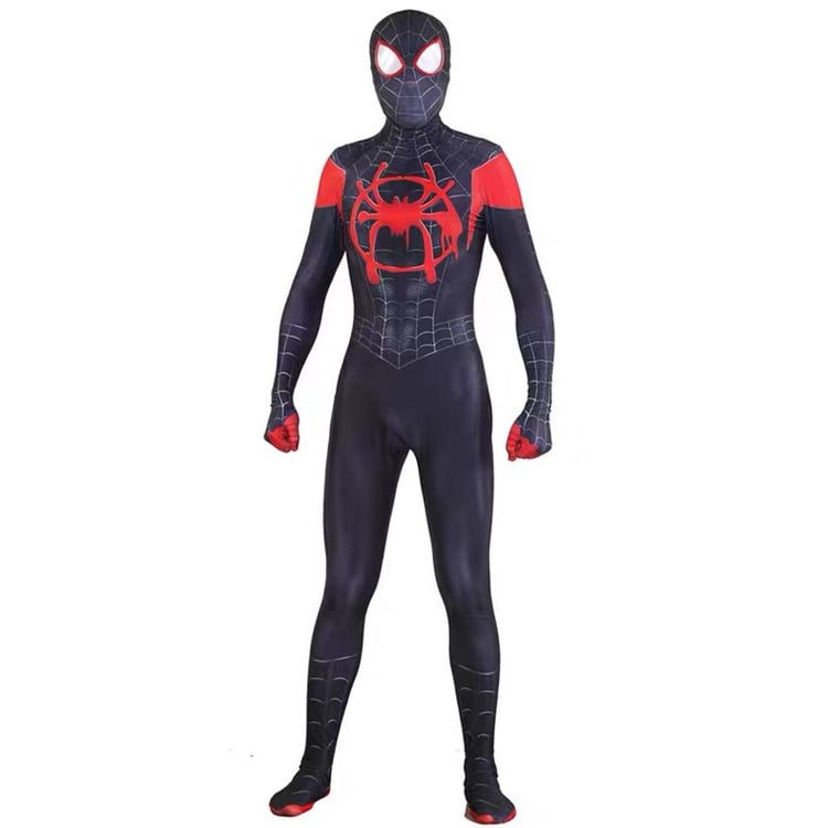 Spider-Man Into the Spider-Verse Miles Morales Jumpsuit Halloween Cosplay Costume
