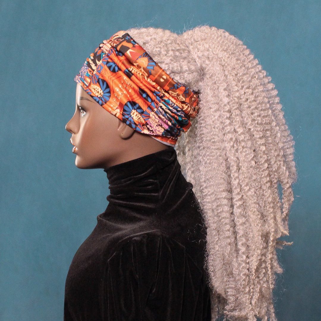 Combos Marley Ashen Hair Wig&Tube Band Wrap-Wig