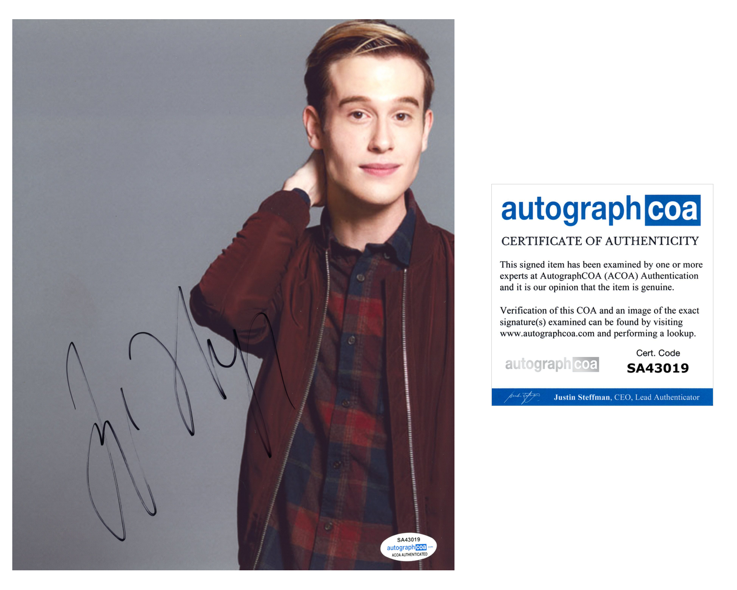 Tyler Henry Signed Autographed 8x10 Photo Poster painting Hollywood Medium ACOA COA