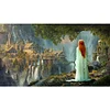 (Big Size)Elvish City - 18CT Stamped Cross Stitch - 70*40cm - Character