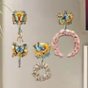 6Pcs Diamond Painting Hooks Sunflower Butterfly Diamond Art Craft Wall Hooks