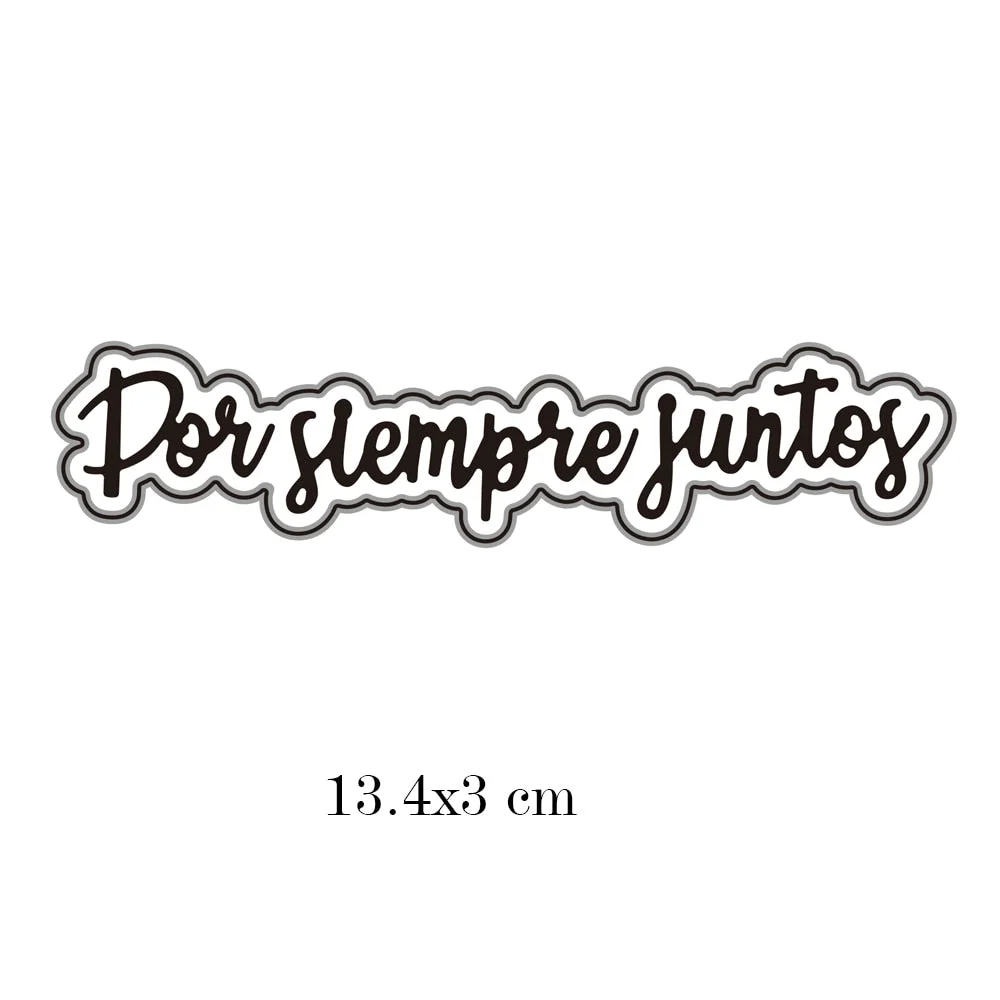 Spainish Words Serial Craft Metal Cutting Die Stencils Template for Scrapbooking Paper Album Cards Gift Decor Knife Die Cut New