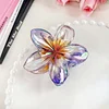 6PCS Flashing Colors Flower Shape Hair Claw
