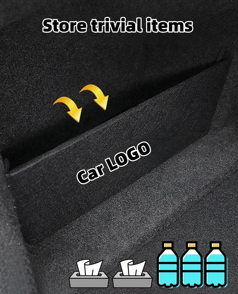 Car custom trunk side storage partitions(2PCS)