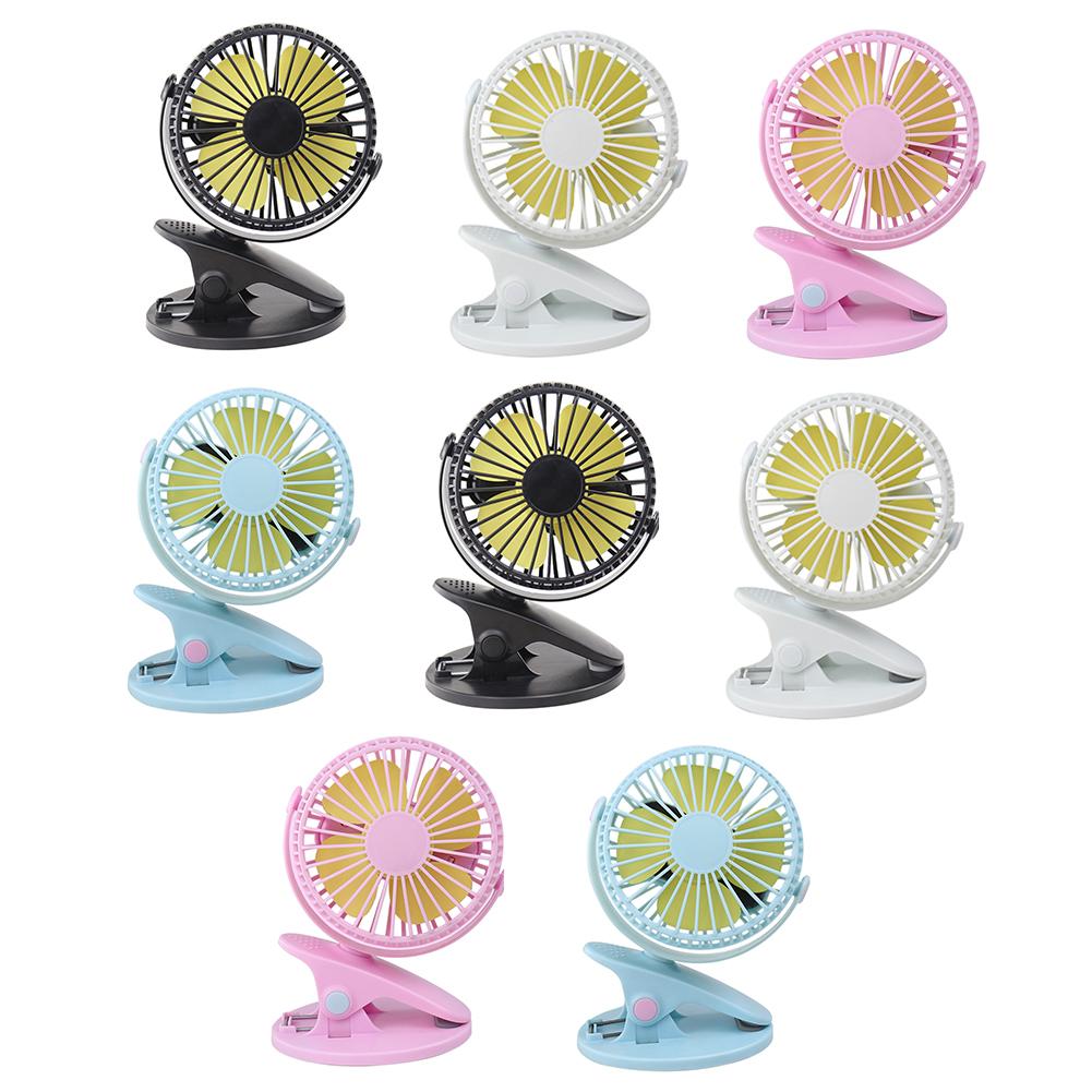 

3 Speeds 1200mAh USB Charging Brushless Motor Desktop Turbine Small Fan, White, 501 Original