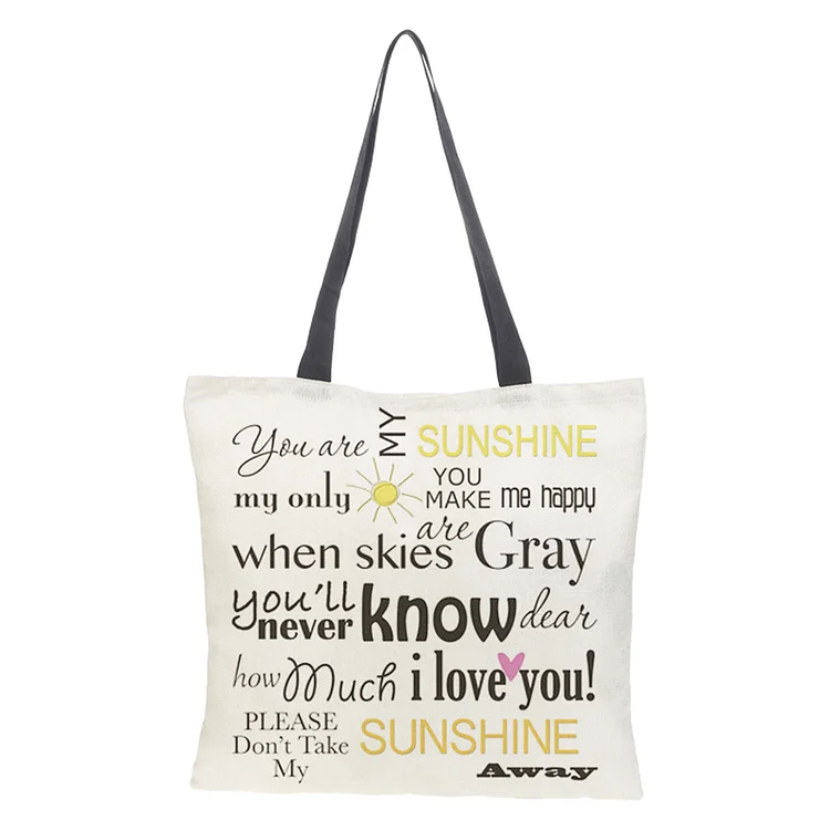 Love Letters - Linen Tote Bag