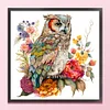Flowers And Animals Couple Blue Jay-Full Embroidery 3 Strands 11CT Stamped Cross Stitch-40*40CM