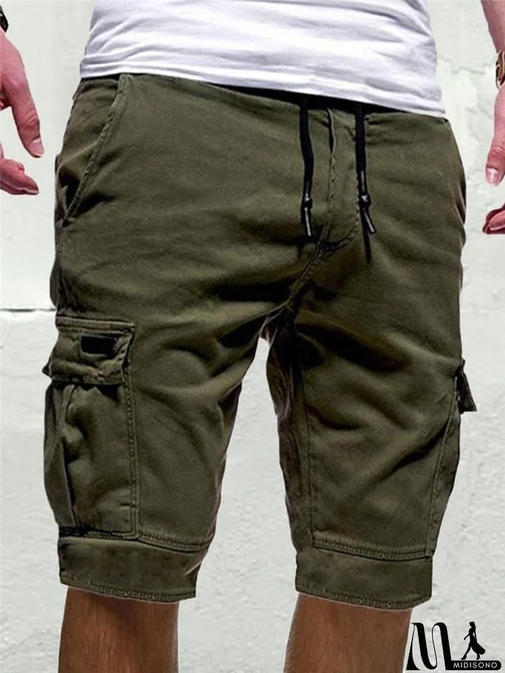 MidiSono - Men's Casual Cargo Shorts for Summer