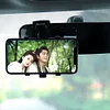Car Dashboard Phone Holder 360 Rotating Rearview Mirror Navigation Bracket