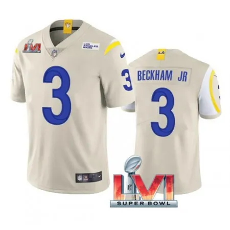 Youth Los Angeles Rams #3 Odell Beckham Jr.  Bone 2022 Super Bowl LVI Vapor Untouchable Limited Stitched Jersey