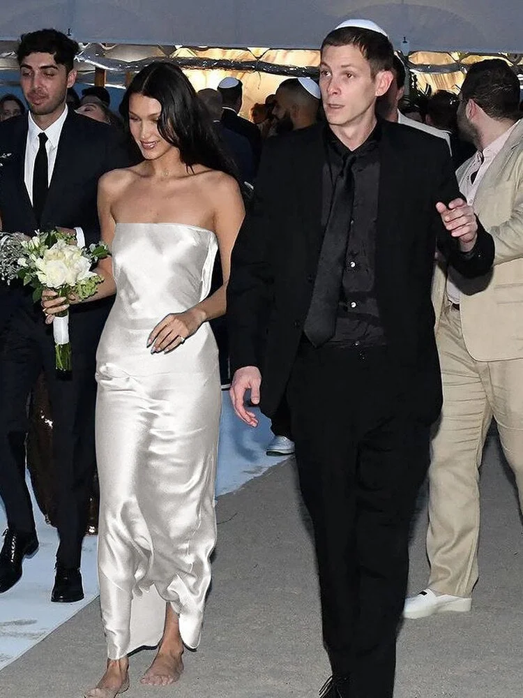 WannaThis Women Hollow Out Sexy Satin Dress Sleeveless Summer Tube Elegant Fashion Prom Evening Dresses Long Luxury 2022 Wedding 531-1