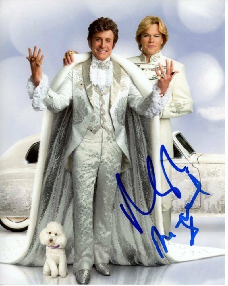 Matt damon and michael douglas signed autographed behind the candelabra Photo Poster painting