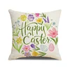 4pcs Easter Pillow Covers 45x45cm Pillowcase for Easter Decor Couch Sofa Bedroom