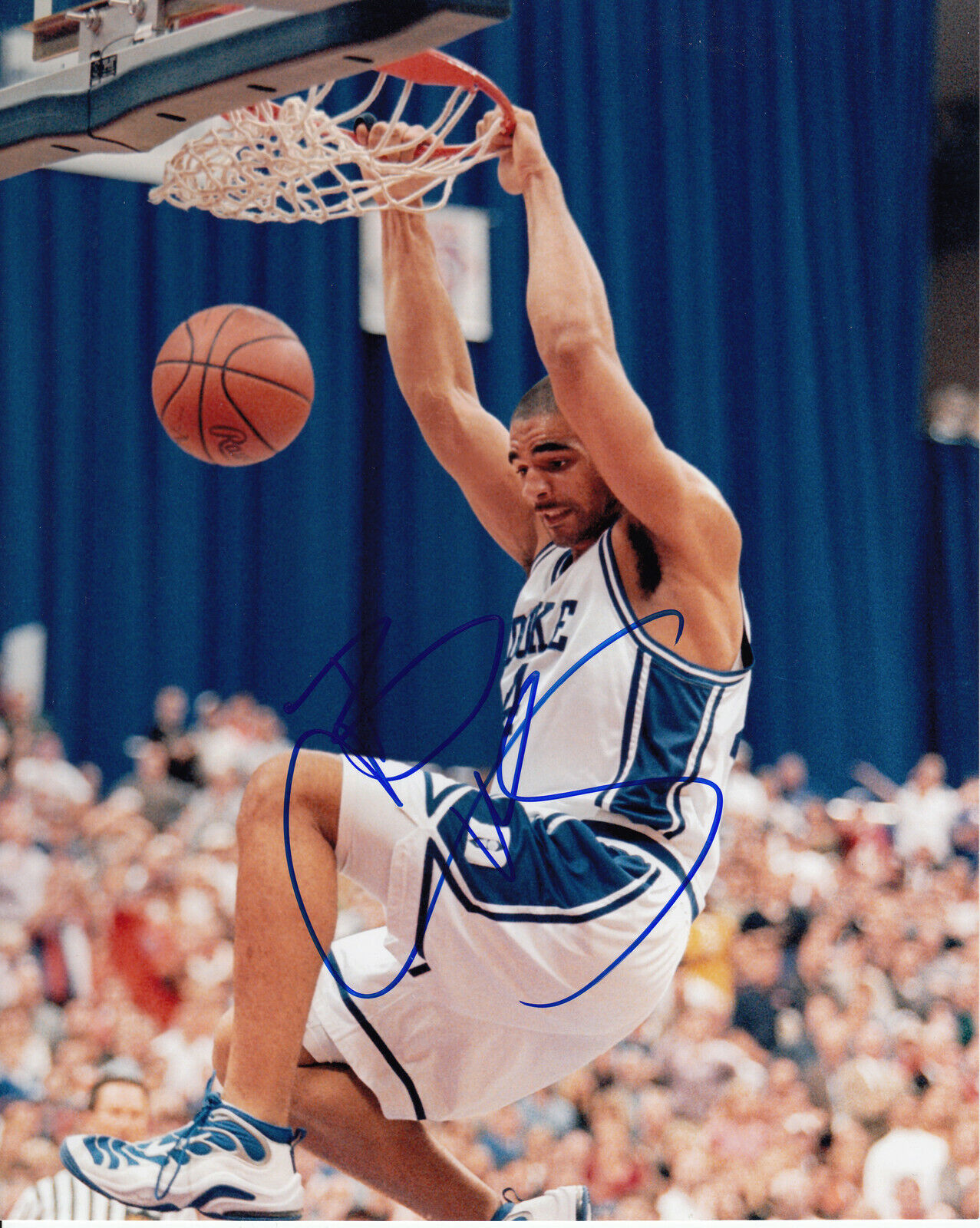 Carlos Boozer #0 8x10 Signed Photo Poster painting w/ COA Duke Blue Devils