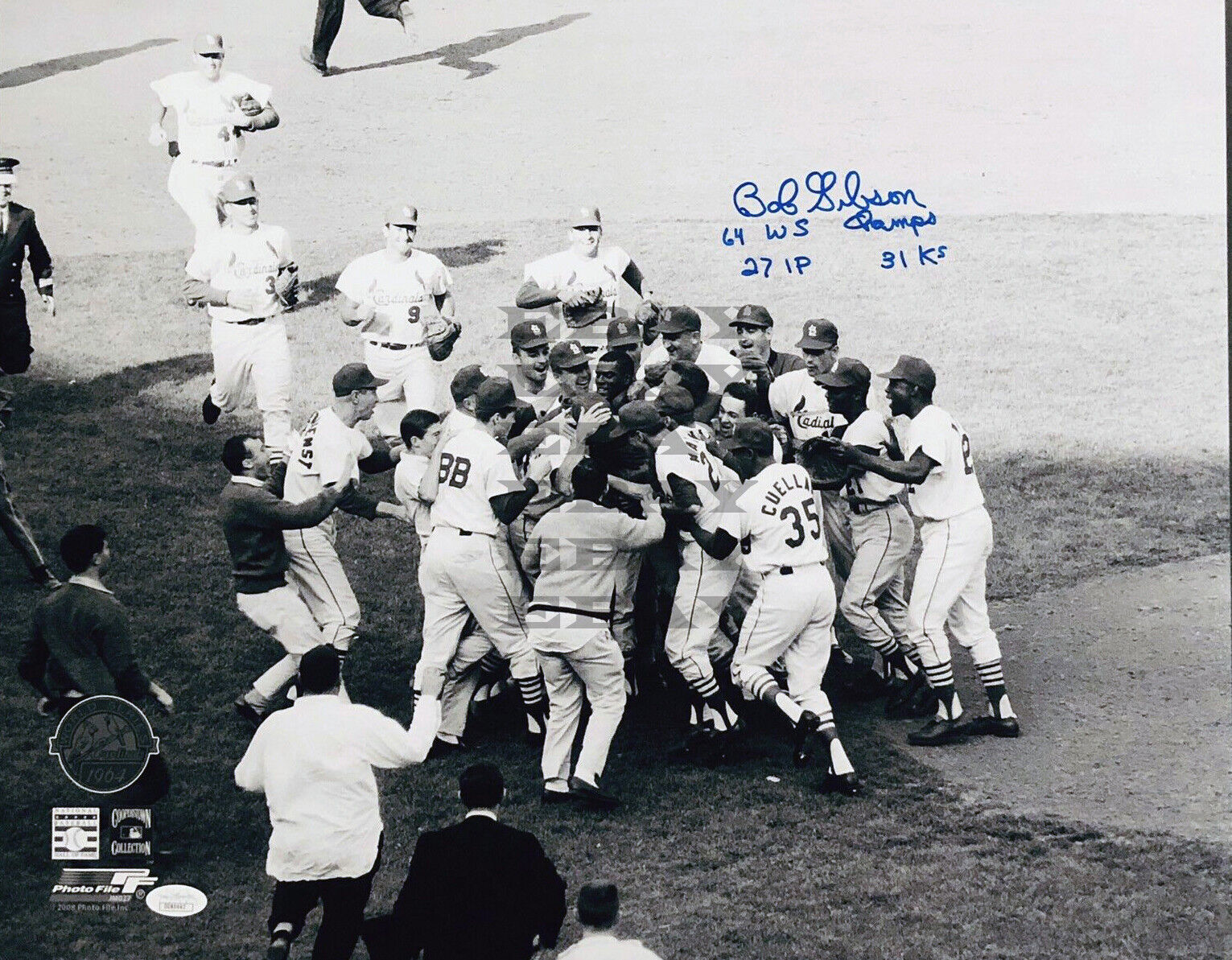 Bob Gibson WS Champs Cardinals Signed 8x10 autographed Photo Poster painting Reprint