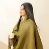 Wearable USB Electric Heated Blanket Heating Electric Blanket Shawl (Green)