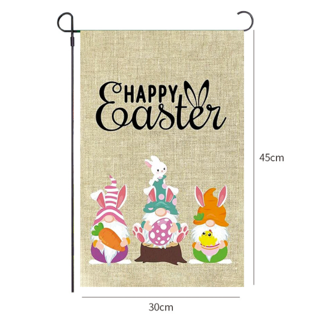 Happy Easter Garden Flag Bunny