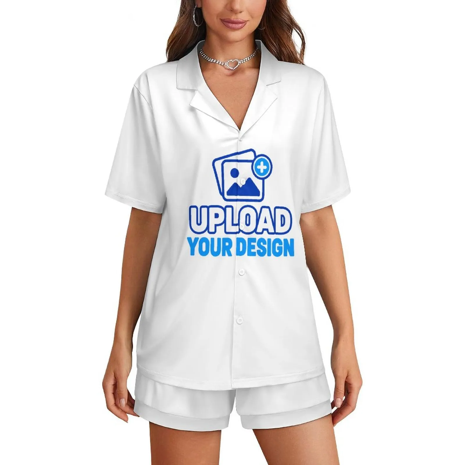 Custom Milk-Silk Short-Sleeve Button Pajama Set product image 9