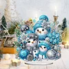 DIY Christmas Snowman Special Shape Diamond Painting Desktop Ornaments