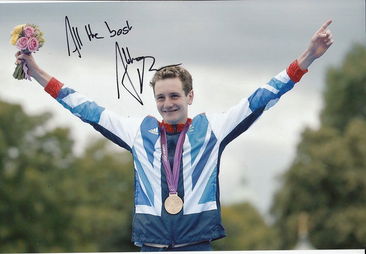 Alistair Brownlee Hand Signed 12x8 Photo Poster painting London Olympics 2012 Gold Medalist 1.