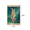 Retro Mermaid Cat - Vintage Metal Signs(8*12Inch)