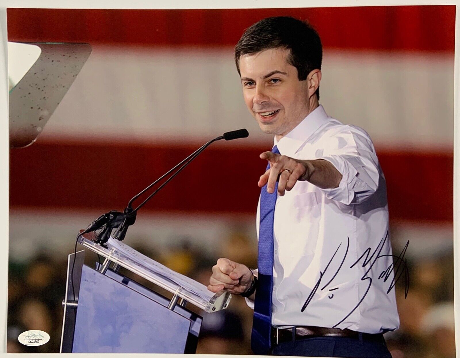 Mayor Pete Buttigieg Autograph Signed Photo Poster painting 11 x 14 JSA President