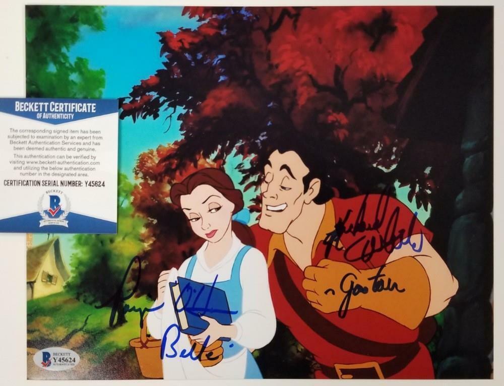 Paige O'Hara & Richard White signed Beauty and the Beast 8x10 Photo Poster painting 2 ~ BAS COA