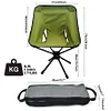 Swivel camping chair, compact and foldable, installs in 30 seconds, lightweight outdoor backpacking chair for camping, travel, hiking, beach, holds 300 lbs.