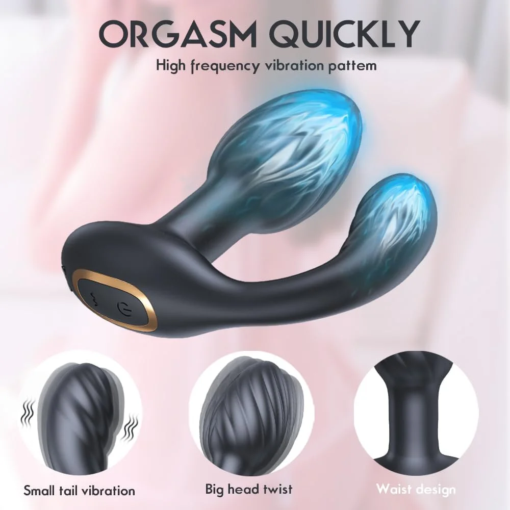 Anal Sex Toys Butt Plug P Spot Male Vibrator With 10 Vibrations & Rotations
