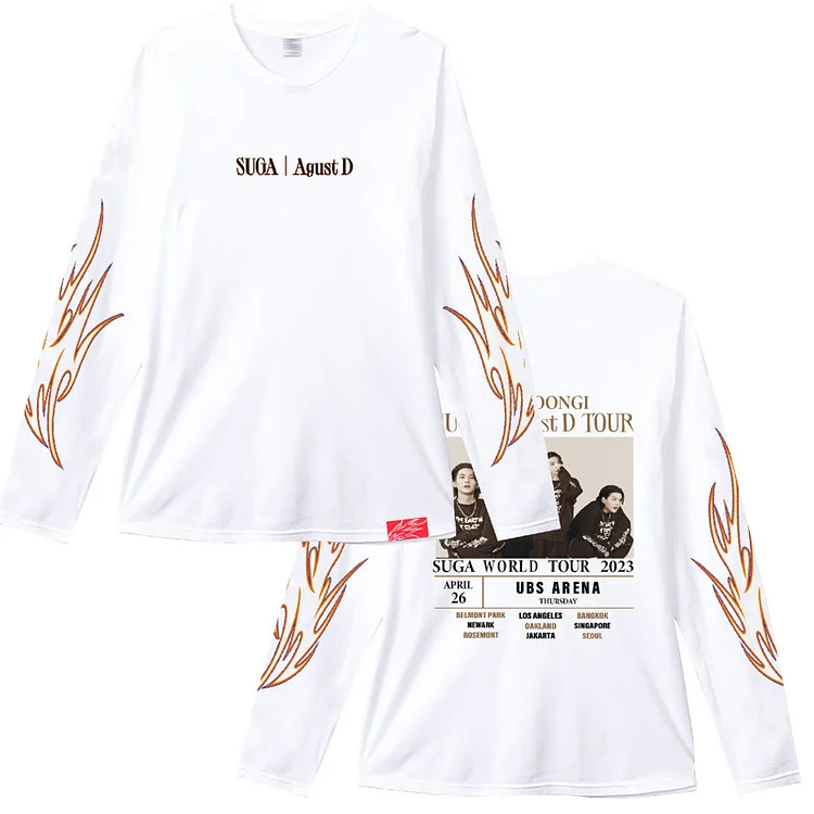 BTS SUGA Agust D TOUR 'D-DAY' Long Sleeve Shirt