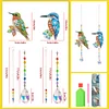 2pcs Crystal Light Catcher Diamond Painting Hummingbird Suncatcher Hanging Kits