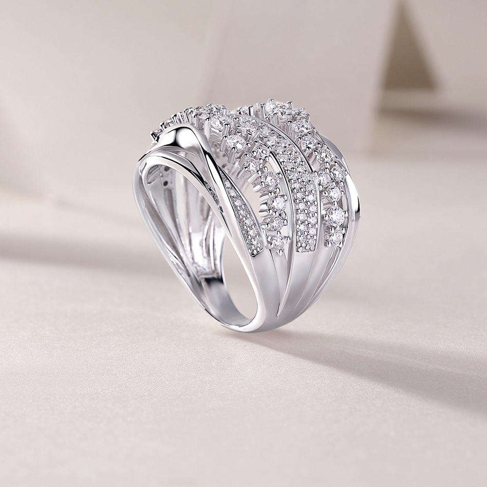 VVS1 D Color Sparkling Real Moissanite Diamond Women Ring 100% 925 Sterling Silver Fine Jewelry Anniversary Gifts