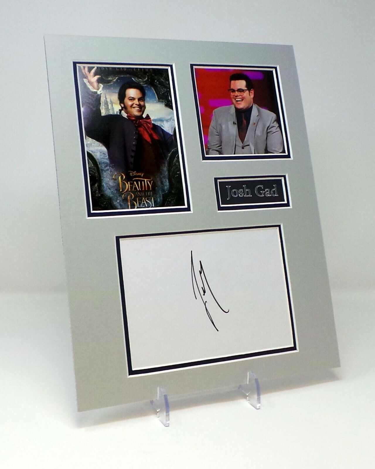 Josh GAD Signed Mounted Photo Poster painting Display AFTAL COA LeFou, Beauty And The Beast