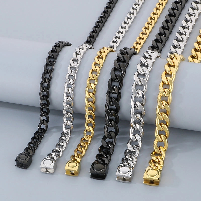 Stainless Steel NK Chain Bracelet Fashion Personality Titanium Steel Figaro Chain Necklace