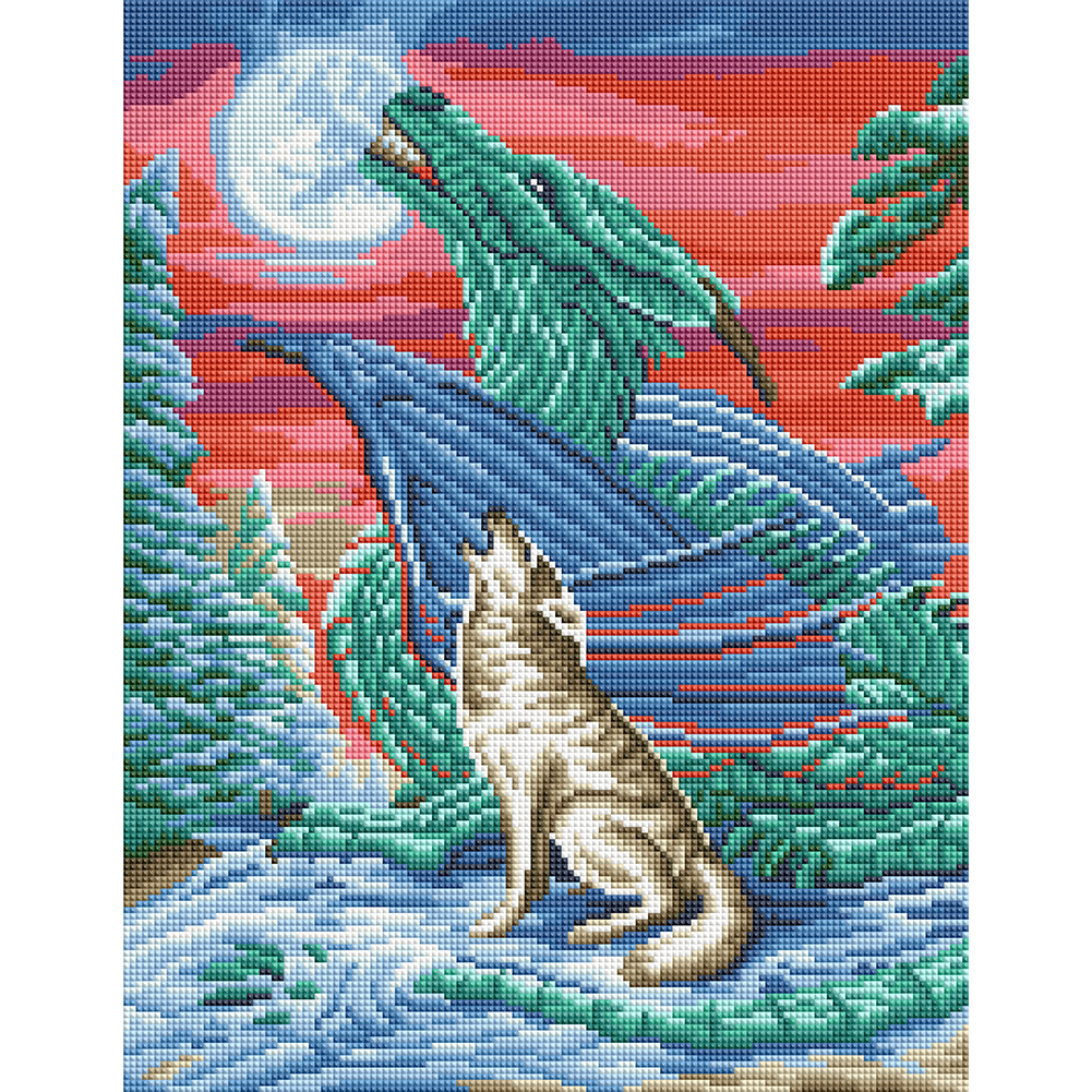 

Wolf - Square Drill Diamond Painting - 40*50CM, 501 Original