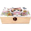 Bo&icirc;te de rangement faite main &agrave; la main pour d&eacute;coration de bureau &agrave; th&egrave;me de peinture en diamant en 5D