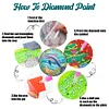 4PCS Wood Diamond Painted Placemats Kitchen Dish Mat with Holder (Dolphin)