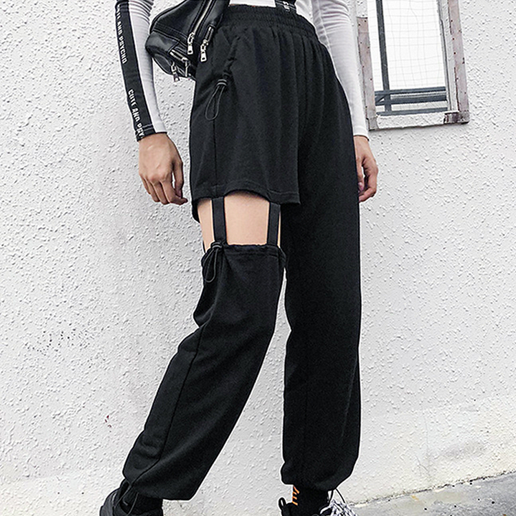 Beam Foot Broken Hole Casual Joggers