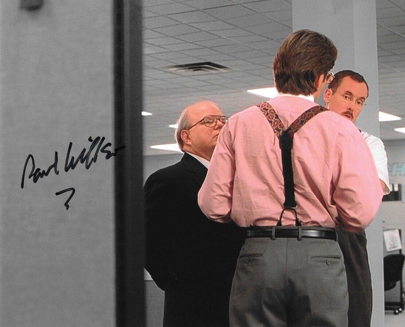 * PAUL WILLSON * signed 8x10 Photo Poster painting * OFFICE SPACE * BOB PORTER * COA * 5