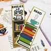 6pcs Cat and Book-DIY Stamped Cross Stitch Bookmark 47x28cm (Single-Sided)
