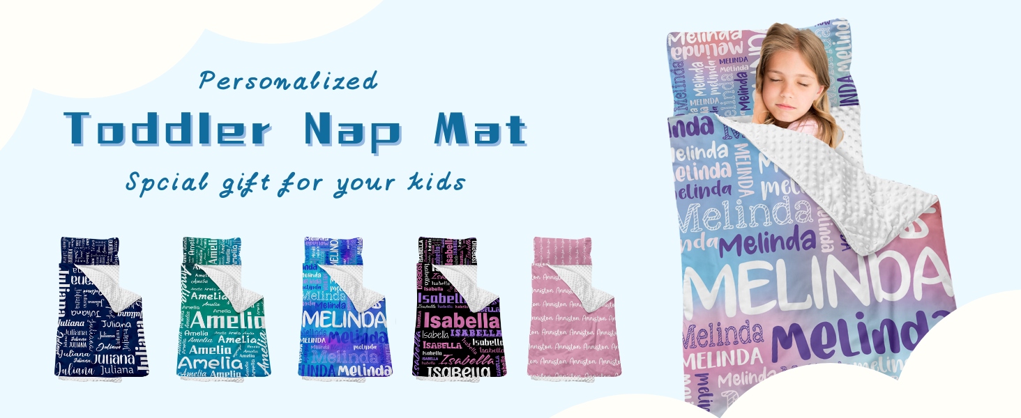 Personalized Toddler nap mat