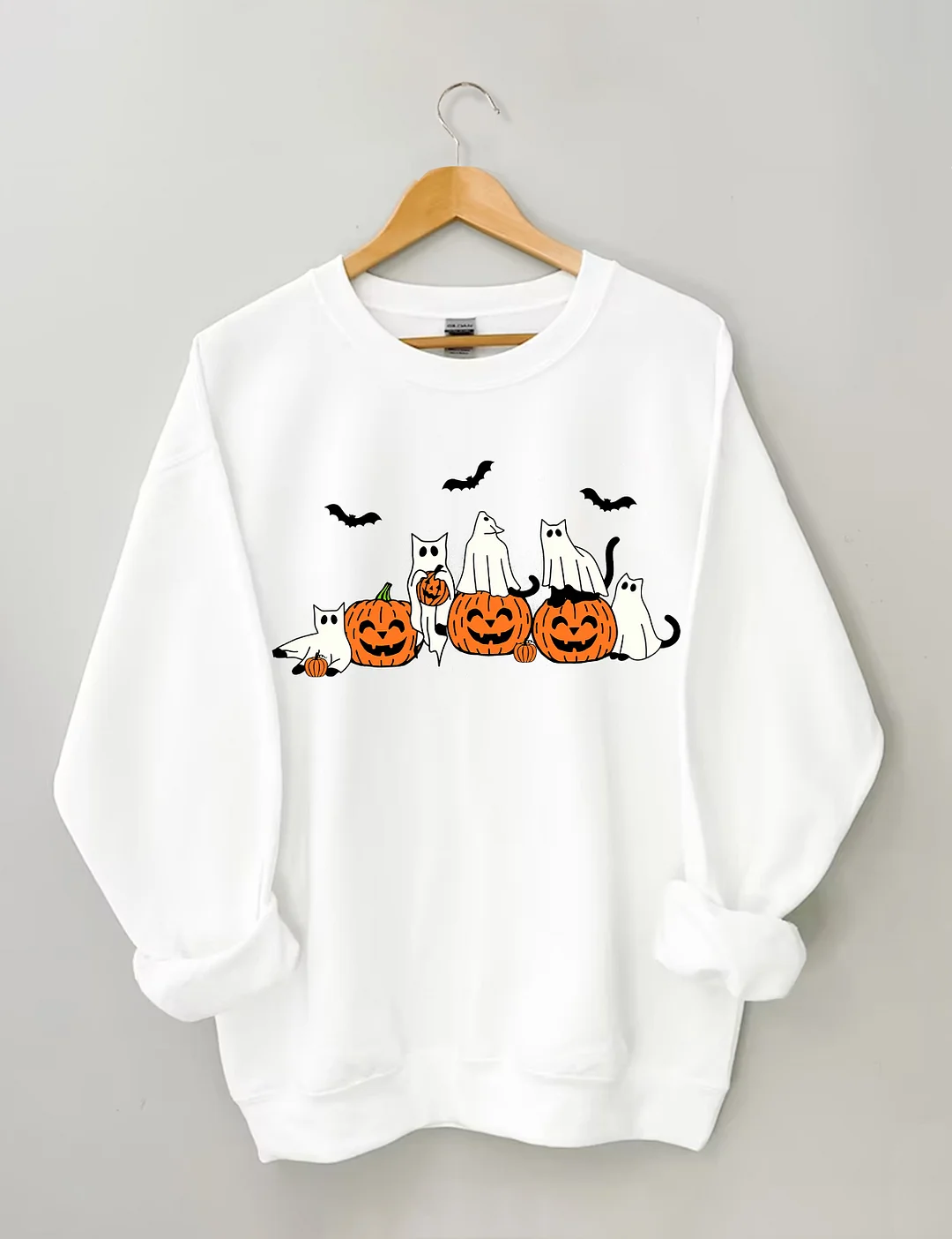 Ghost Cats Halloween Sweatshirt