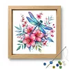 Dragonfly Flora Glass Bead Partial 11CT DIY Stamped Cross Stitch Kits for Beginners Adults Home Decor Cross Stitch Art and Crafts Kits 14.04x14.04in tapestrymarket